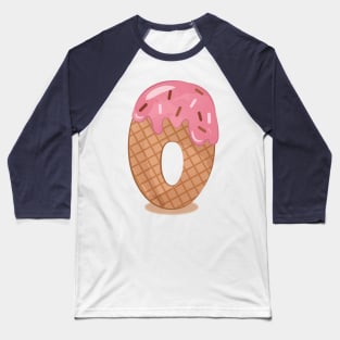 Ice cream number 0 Baseball T-Shirt